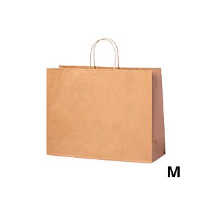 Sacola de Papel Horizontal M 22x30x9cm - Kraft 50 unidades - Cromus - Rizzo