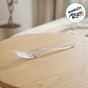 Garfo Master Cristal - 50 unidades - Plastilânia - Rizzo