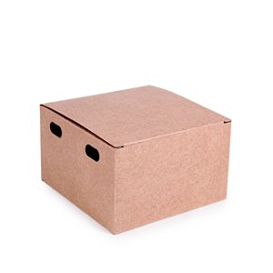 Caixa para Hamburguer Kraft 11,5X11,5x7 com 50 un Cromus Delivery Rizzo