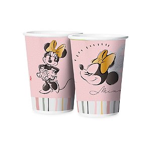 Copo Papel 180ml Festa Minnie Fãs - 12 unidades - Regina - Rizzo Embalagens