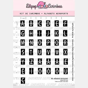 Carimbo Alfabeto Aeroporto Cod 31000008 - 01 Unidade - Lilipop Carimbos - Rizzo