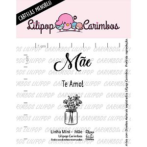 Carimbo Mini Mãe - Cod 31000048 - 01 Unidade - Lilipop Carimbos - Rizzo Embalagens