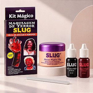 Kit Maquiagem de Terror de Halloween - 1 unidade - Slug - Rizzo