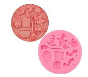 Molde de Silicone Halloween S482 Molds Planet Rizzo Confeitaria