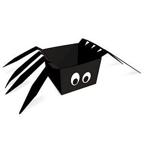 Cachepot Aranha  Halloween 8x8x6 - 8 Unidades - Cromus - Rizzo Embalagens