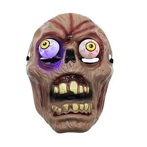 Máscara Halloween Zumbi ZOIÃO com led - 01 unidade - Rizzo