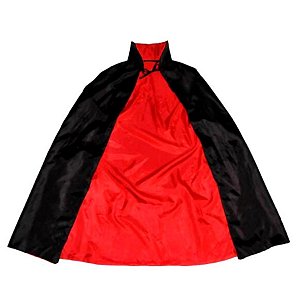 Capa de Vampiro - Halloween - Preto e Vermelho - Infantil - 01 unidade - Rizzo