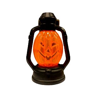 Mini Lamparina decorativa Halloween - Abóbora com led - 01 unidade - Rizzo