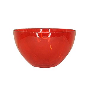 Tigela Bowl Vermelha Transparente 900 ml - 1 Unidade - Agraplast - Rizzo Embalagens