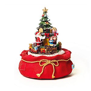 Cenário Decorativo de Natal - Vila Natalina C/Bonde - 1 unidade - Cromus -  Rizzo Embalagens - Rizzo Embalagens
