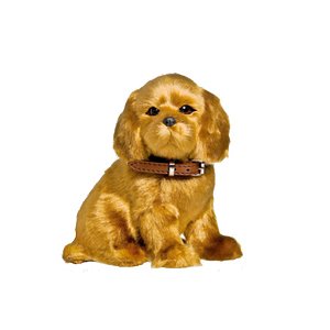 Enfeite Decorativo Pelúcia Cachorro Labrador - Bege - 01 unidade - Cromus - Rizzo
