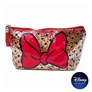 Necessaire Transparente Laço Minnie Mouse - Disney Original - 01 Un - Rizzo
