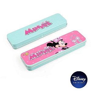 Estojo Metal Minnie Mouse Disney Jr - Disney Original - 1 Un - Rizzo