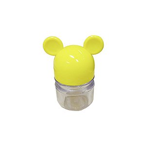 Potinho Amarelo Transparente Mickey Minnie Mouse - 7cm - 6 Un - Rizzo