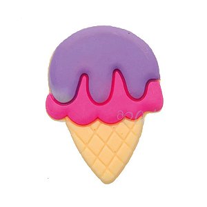 Aplique Ice Cream Silicone - 3,5cm - 4 Un - Artegift - Rizzo