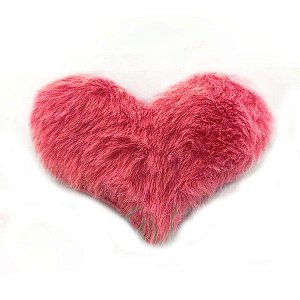 Aplique Coração Pelo Pink Decorativo BIG - 2 Un - Artegift - Rizzo