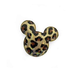 Aplique Urso Ouro Animal Print Decorativo - 2 Un - Artegift - Rizzo