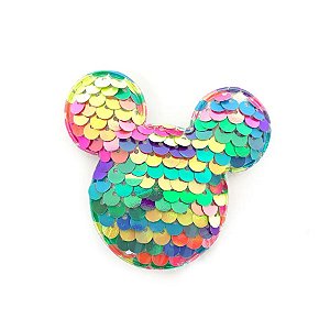 Aplique Urso Paetê Colors - 6,5cm - 2 Un - Artegift - Rizzo