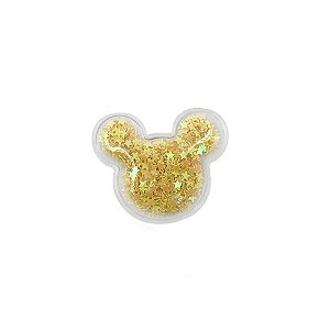 Aplique Urso Incolor Amarelo - 5cm - 2 Un - Artegift - Rizzo