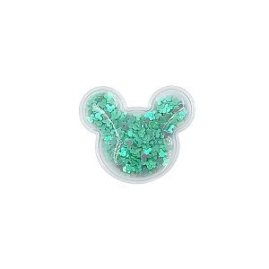 Aplique Urso Incolor Verde Água - 5cm - 2 Un - Artegift - Rizzo