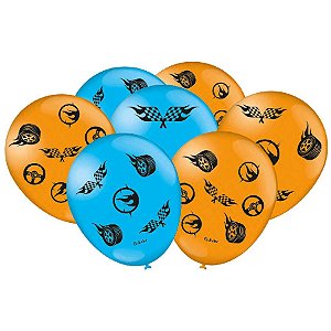 Balão Especial Festa Hot Wheels - 25 Unidades - Festcolor - Rizzo Embalagens