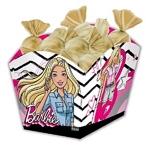 Cachepot Médio Festa Barbie - 8 Unidades - Festcolor - Rizzo Embalagens