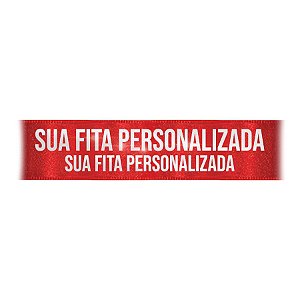 Fita de Cetim Personalizada CFS007 - 30mm X 45metros - Vermelho 209 - 01 Unidade - Progresso - Rizzo