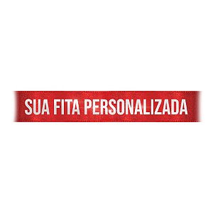 Fita de Cetim Personalizada CFS005 - 22mm X 45metros - Vermelho 209 - 01 Unidade - Progresso - Rizzo