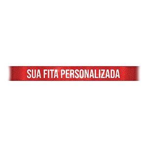 Fita de Cetim Personalize  CFS002 - 10mm X 45metros - Vermelho 209 - 01 Unidade - Progresso - Rizzo