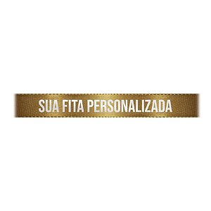 Fita de Cetim Personalizada CFS002 - 10mm X 45metros - Ouro 228 - 01 Unidade - Progresso - Rizzo