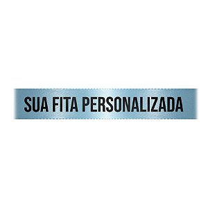 Fita de Cetim Personalizada CFS005 - 22mm X 45metros - Azul Bebê 212 - 01 Unidade - Progresso - Rizzo