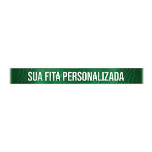 Fita de Cetim Personalizada CFS002 - 10mm X 45metros - Verde Bandeira 217 - 01 Unidade - Progresso - Rizzo