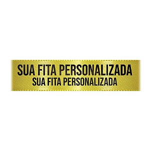 Fita de Cetim Personalizada CFS007 - 30mm X 45metros - Amarelo Canário 242 - 01 Unidade - Progresso - Rizzo