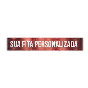 Fita de Cetim Personalizada CFS005 - 22mm X 45metros - Marrom Terra 1383 - 01 Unidade - Progresso - Rizzo