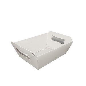 Cesta de Papel P 9,5x14x5cm - Branco - 10 Unidades - ASSK - Rizzo