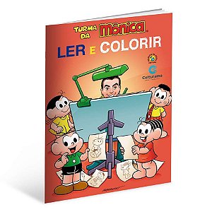Livro Para Ler e Colorir Turma Da Monica - 01 Unidade - Culturama - Rizzo