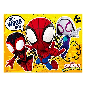 Painel TNT Festa Spidey Amazing Friends - 1,40x1,03m - 1 UN - Piffer - Rizzo