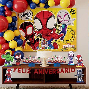 Kit Festa Fácil Spidey Amazing Friends - 39 PÇs - 1 UN - Piffer - Rizzo