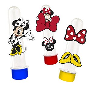 Mini Personagens Decorativo Festa Minnie Mouse 50 Unidades Regina Rizzo Embalagens