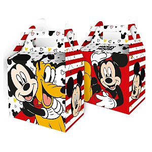 Caixa Surpresa Maleta Festa Mickey Mouse 08 Unidades Regina Rizzo Embalagens