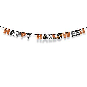 Faixa Decorativa - Happy Halloween - 01 unidade - Cromus - Rizzo Embalagens