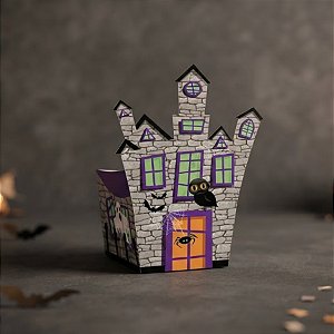 Mini Cachepot Decorativo - Noite do terror - Castelo - 10 unidades - Cromus - Rizzo Embalagens
