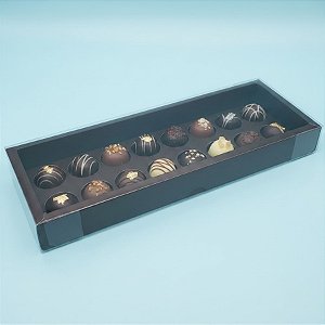 Caixa Base Brigadeiro - Marrom - N3 (30,5cm x10cm x3,7cm) - 5 unidades - Assk - Rizzo