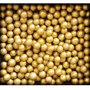 Confeito Pérolas - Dourado - 60g - 1 UN - Morello - Rizzo