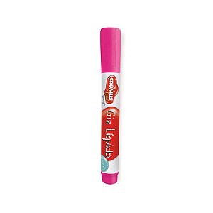 Caneta Giz Liquido Permanente Cor Pink 01 Unidade - Cromus - Rizzo Embalagens