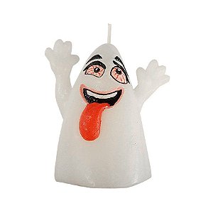 Vela Decorativa Halloween - Fantasma Maluco - 1 UN - Rizzo