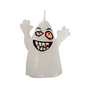 Vela Decorativa Halloween - Fantasma - 1 UN - Rizzo