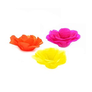 Forminha Flor - Neon - Rosa Laranja Amarelo - 50 UN - MaxiFormas - Rizzo