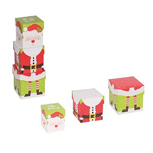 Kit Trio Papai Noel 01 Unidade Decora Doces Rizzo Embalagens