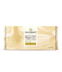 Chocolate Belga Callebaut - Chocolate Branco Em Barra - Malchoc - 5 kg - Rizzo